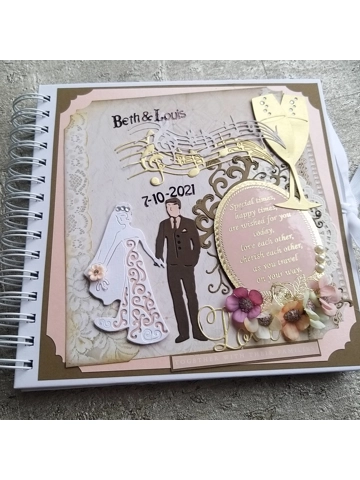 Wedding day guest/book or memory book