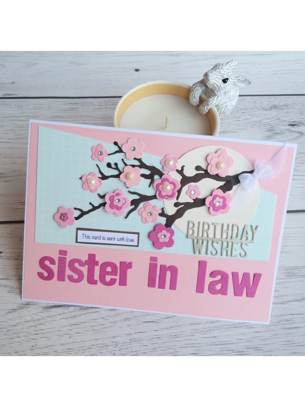 Cherry blossom female relation card