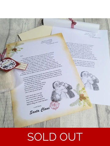 Letter from Santa, pers..