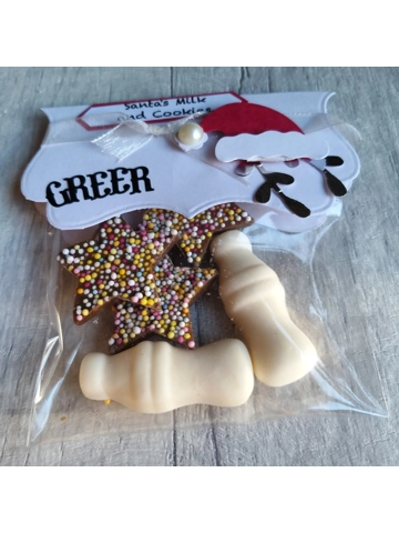Santa's magic  milk and cookies personalised