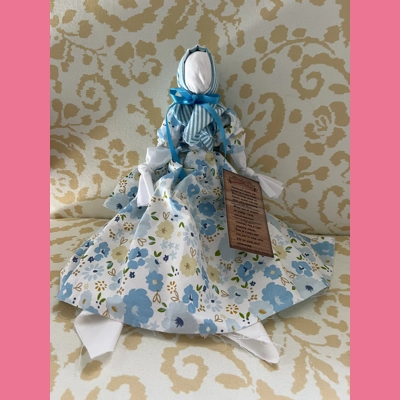 Hammond trail rag doll stripe blue flower design