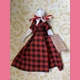 Hammond trail rag doll snowflake red and black b..