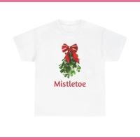 Mistletoe unisex heavy cotton tee