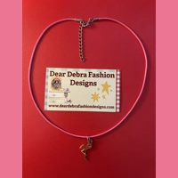 Pink Flamingo Charm With Leather ..