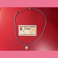 Easter egg  Charm With Leather li..