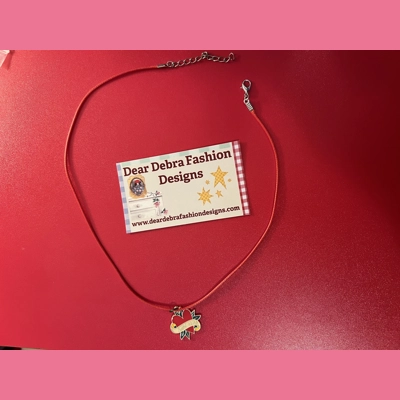 Best Mama Charm With Leather red Necklace with Lobster Clasp