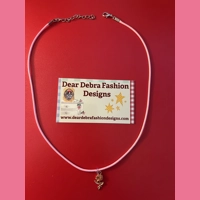 Rose flower With Leather pink Nec..