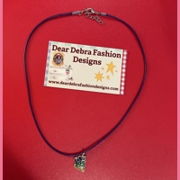 Mardi Gras Charm With Leather pur..