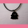 Ghost Charm With Leathe..