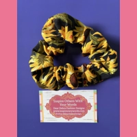 Sunflower Scrunchie Hair Accessor..