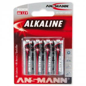 Ansmann AA 1.5V Alkaline Battry 4-Pack