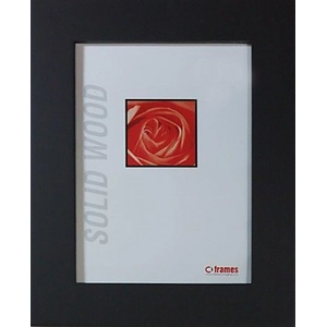 SOLID WOOD BLACK PHOTO FRAMES 11 x 14"