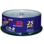Fuji 700MB CD-R 25 on Spindle