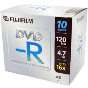 Fuji DVD-R 4.7GB 10 Disks + Jewel Case