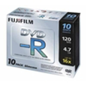 Fuji DVD-R 4.7GB 10 Disks + Slim Jewel Case