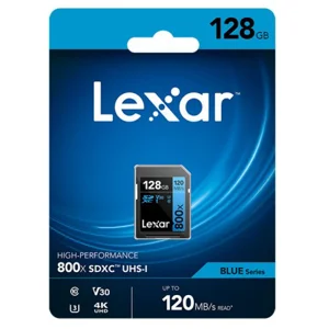 Lexar 128GB Blue Series UHS-I SDXC 800x Pro