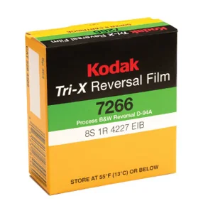 Kodak TRI-X Black & White Reversal Super 8 Film 7266