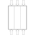 TRANSPARENCY SLEEVES 3-Strip 6 x 6cm Divided 100