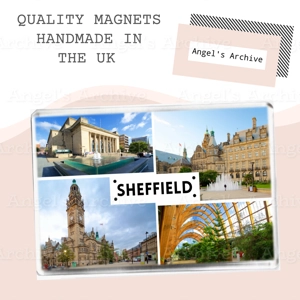 Sheffield ✳ South Yorkshire ✳ Holiday Souvenir ✳ Fridge Magnet ✳ Gift