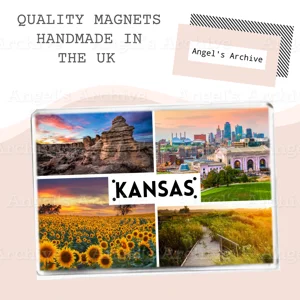 Kansas ✳ USA State ✳ Souvenir Tourist Holiday ✳ Fridge Magnet ✳ Gift