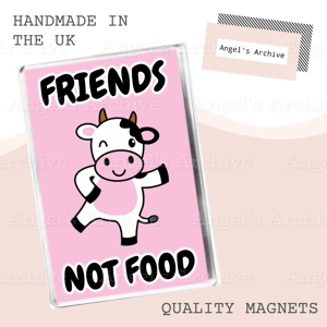 Friends Not Food ✳ Vegan / Vegetarian Quote ✳ Magnet ✳ Gift