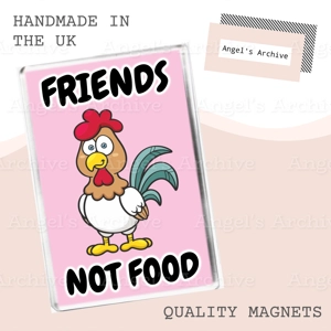 Friends Not Food ✳ Vegan / Vegetarian Quote ✳ Magnet ✳ Gift