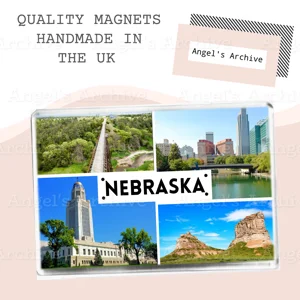 Nebraska ✳ USA State ✳ Holiday Souvenir ✳ Fridge Magnet ✳ Gift