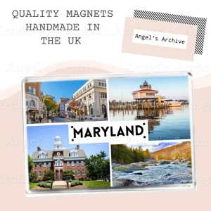 Maryland ✳ USA State ✳ Holiday Souvenir ✳ Fridge Magnet ✳ Gift