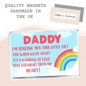 Daddy ✳ Thinking Of You Rainbow ✳ Keepsake Poem ✳ Magnet ✳ Gift