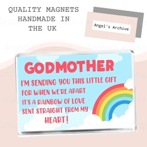 Godmother ✳ Thinking of You Rainbow ✳ Keepsake Poem ✳ Magnet ✳ Gift