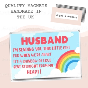 Husband ✳ Thinking of You Rainbow ✳ Keepsake Poem ✳ Magnet ✳ Gift