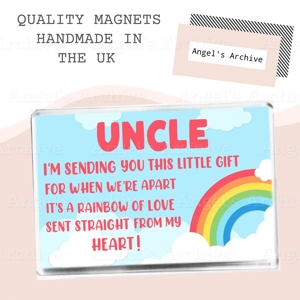 Uncle ✳ Thinking of You Rainbow ✳ Keepsake Poem ✳ Magnet ✳ Gift