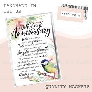 Anniversary Verse ✳ Magnet ✳ Christian Religion ✳ Gift