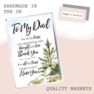Dad ✳ I Love You ✳ Keepsake Verse ✳ Magnet ✳ Gift