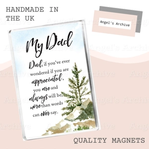 Dad ✳ APPRECIATION ✳ Keepsake Verse ✳ Magnet ✳ Gift