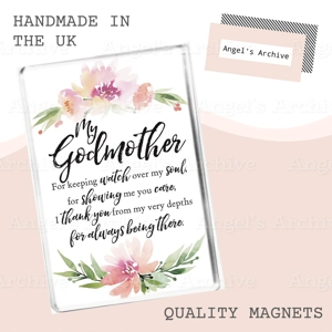 Godmother Poem ✳ Keepsake ✳ Magnet ✳ Christian Religion ✳ Gift