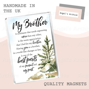 Brother ✳ Sentimental Keepsake Verse ✳ Magnet ✳ Gift