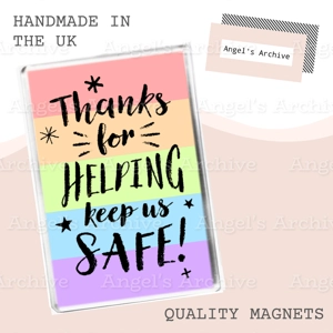 Thank You Quote ✳ NHS Rainbow ✳ Magnet ✳ Lockdown / Quarantine Gift