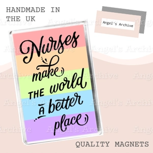 Nurse Poem Quote ✳ NHS Rainbow ✳ Magnet ✳ Lockdown / Quarantine Gift