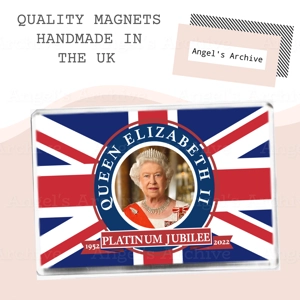 Queen Elizabeth II ✳ Platinum Jubilee ✳ Royal ✳ Fridge Magnet ✳ Gift
