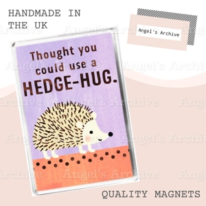 Cute Hedgehug Hug Quote ✳ Magnet ✳ Gift