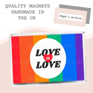 Pride ✳ Love is Love ✳ LGBT Rainbow ✳ Magnet ✳ Gift