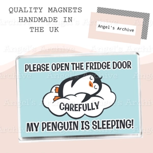 Penguin Sleeping ✳ Novelty Funny Quote ✳ Magnet ✳ Gift