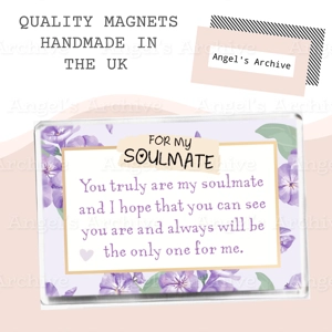 For My Soulmate ✳ Keepsake Poem ✳ Magnet ✳ Gift