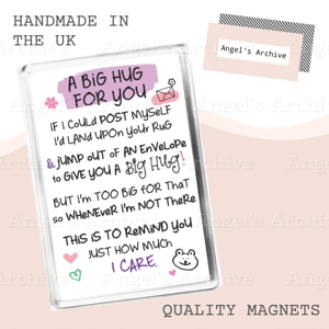 A Big Hug ✳ Love + Support Poem ✳ Magnet ✳ Gift