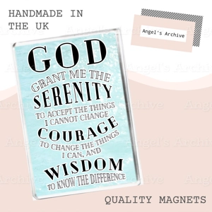 The Serenity Prayer ✳ Fridge Magnet ✳ Christian Religion ✳ Gift