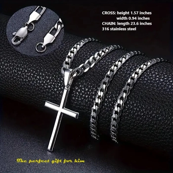 Male Figaro chain and pendant