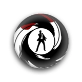 007 James Bond button badges