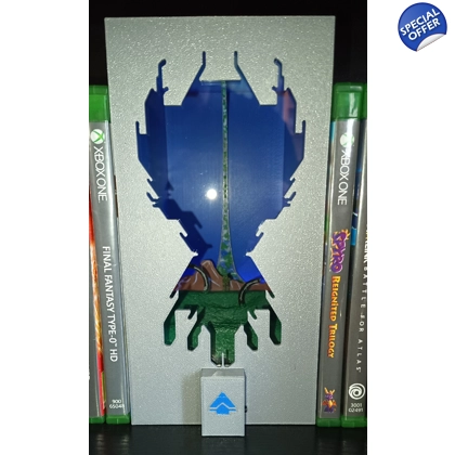 Halo Infinite inspired book nook/game nook Halo Infinite inspired book nook/game nook