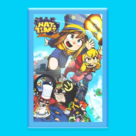 A Hat in Time - Plastic Photo Frame Magnet